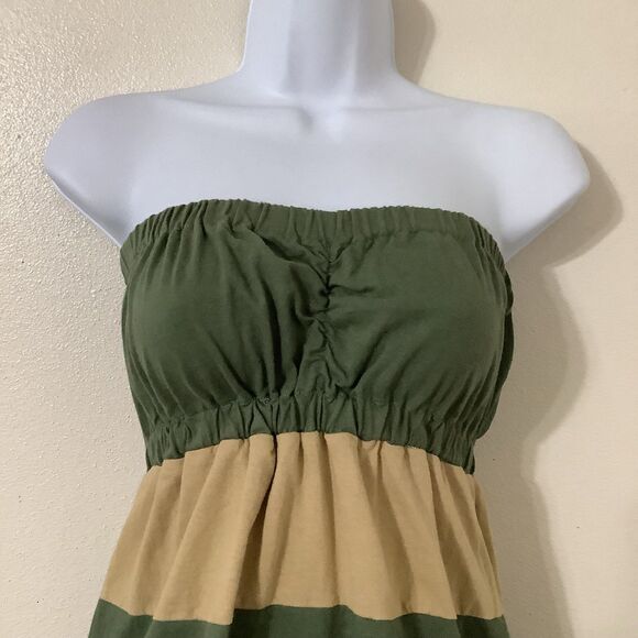 Multicolor Patchwork Y2K Autumn Fall Fairy Grunge Goblincore Babydoll Tube Top S - Picture 2 of 7